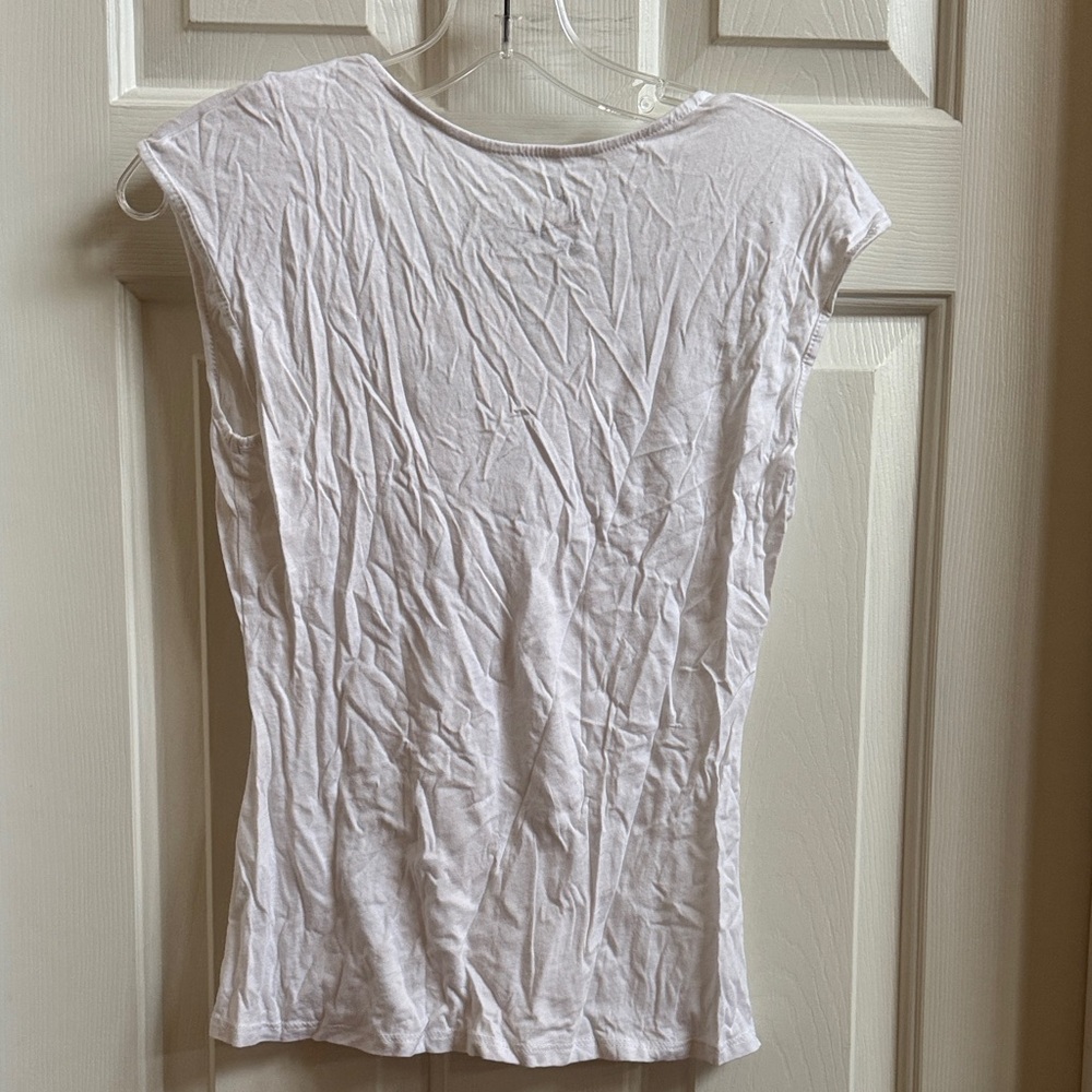 Source Unknown White Gathered Front Blouse - image 4